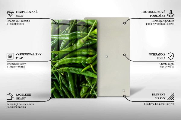 Kitchen countertop cover Pods peas