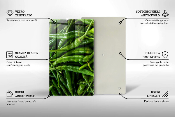 Kitchen countertop cover Pods peas