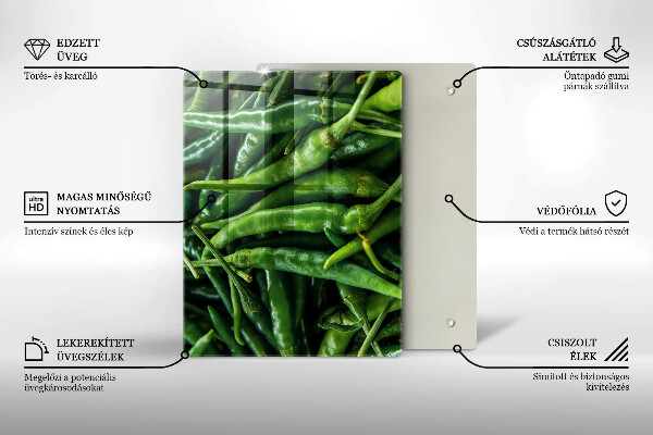 Kitchen countertop cover Pods peas