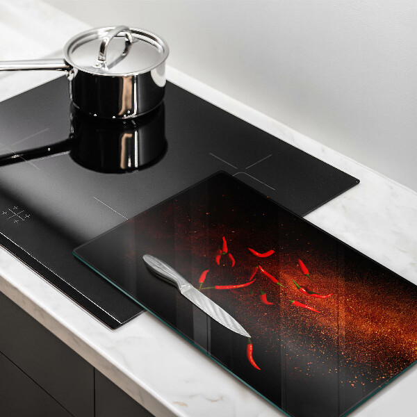 Kitchen countertop cover Hot chili peppers