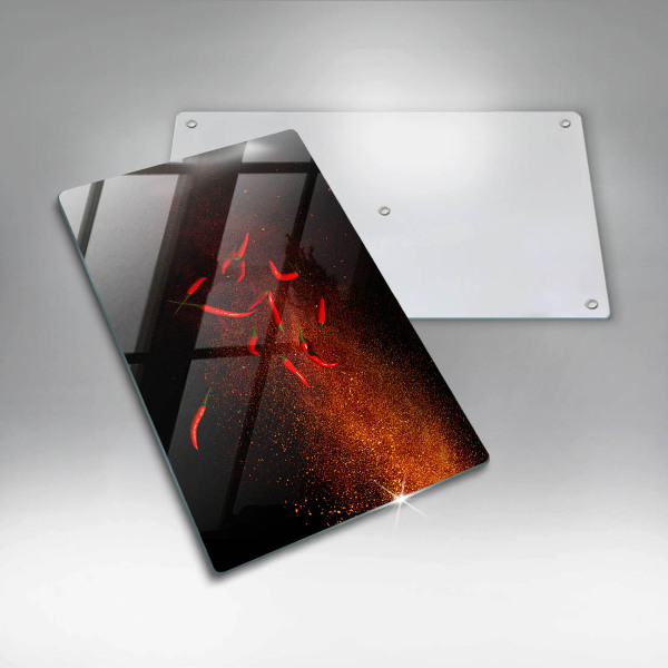Kitchen countertop cover Hot chili peppers