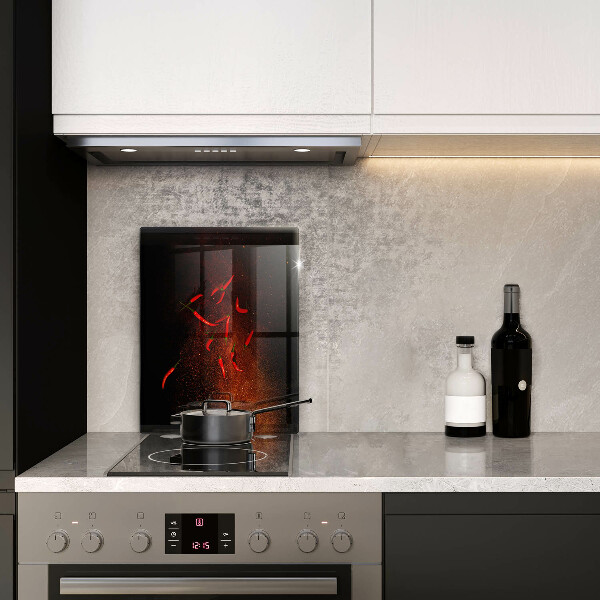 Kitchen countertop cover Hot chili peppers