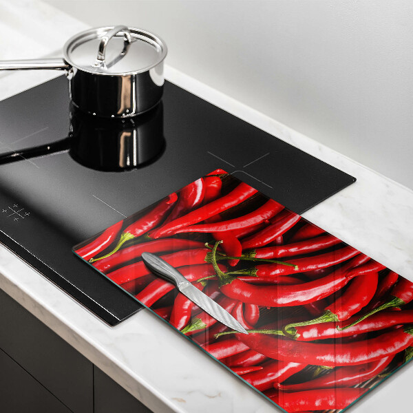 Kitchen countertop cover Hot chili peppers