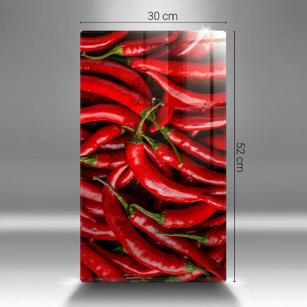 Kitchen countertop cover Hot chili peppers
