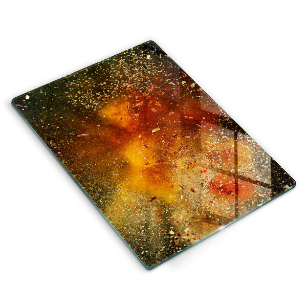 Kitchen countertop cover Colorful spices