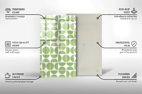 Glass worktop saver Boho shapes