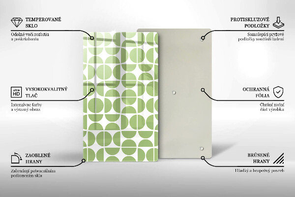 Glass worktop saver Boho shapes