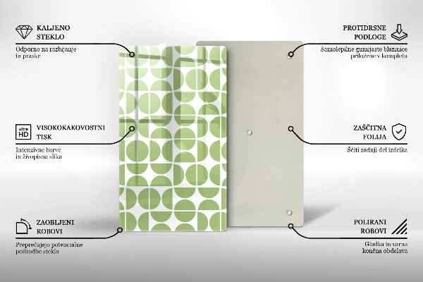 Glass worktop saver Boho shapes