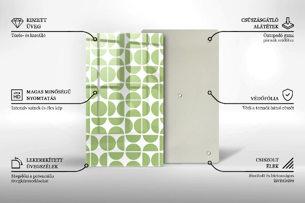 Glass worktop saver Boho shapes