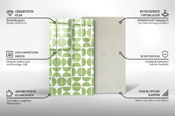 Glass worktop saver Boho shapes