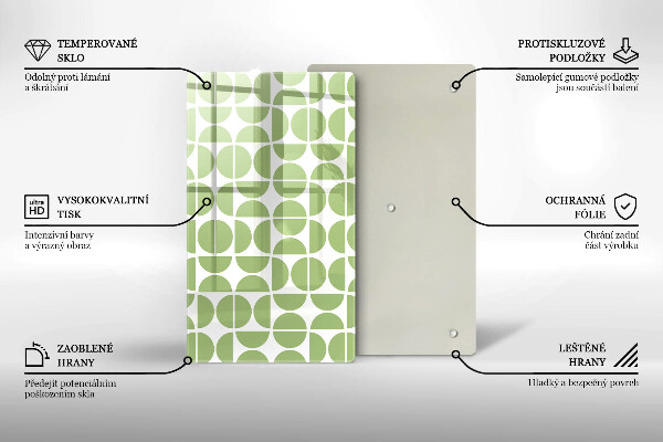 Glass worktop saver Boho shapes