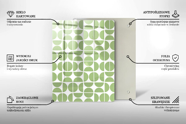 Glass worktop saver Boho shapes