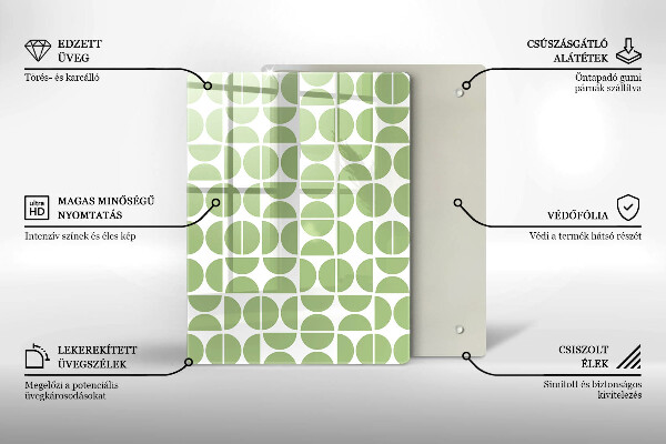 Glass worktop saver Boho shapes