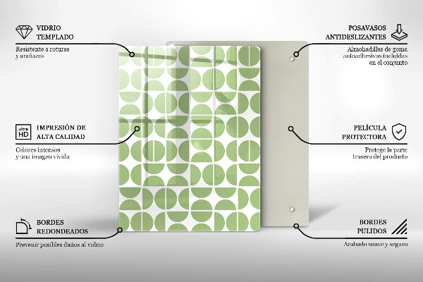 Glass worktop saver Boho shapes