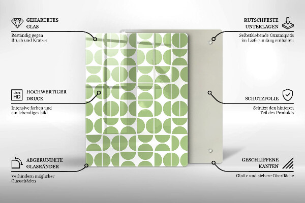 Glass worktop saver Boho shapes