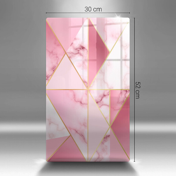 Glass worktop saver Geometric marble