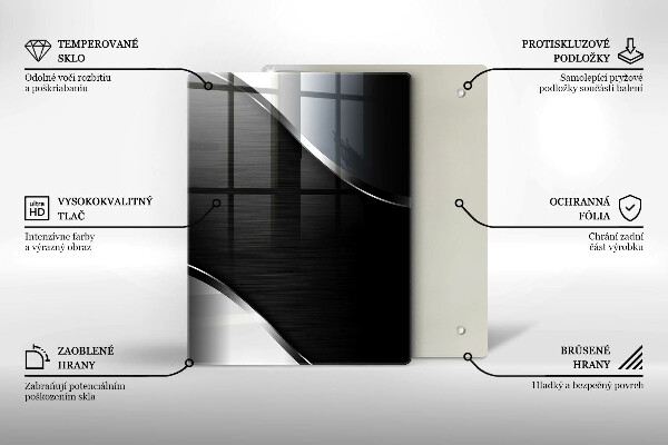 Glass worktop saver Metal abstraction