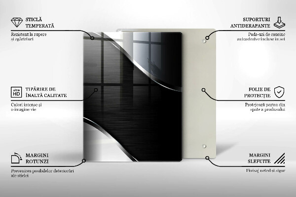 Glass worktop saver Metal abstraction