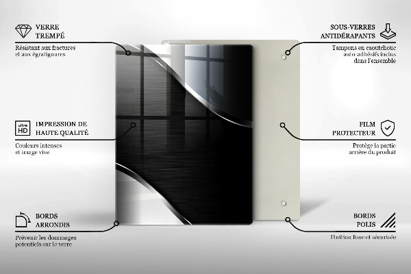 Glass worktop saver Metal abstraction