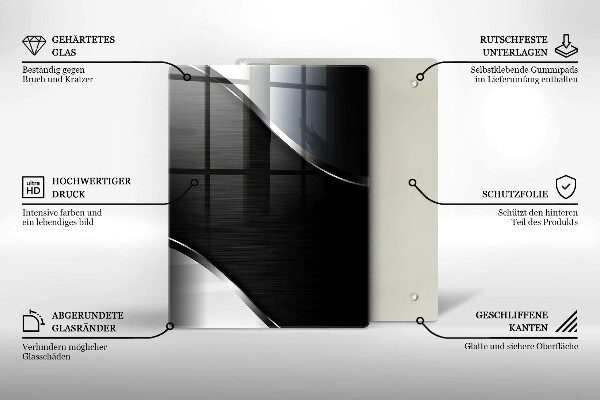 Glass worktop saver Metal abstraction