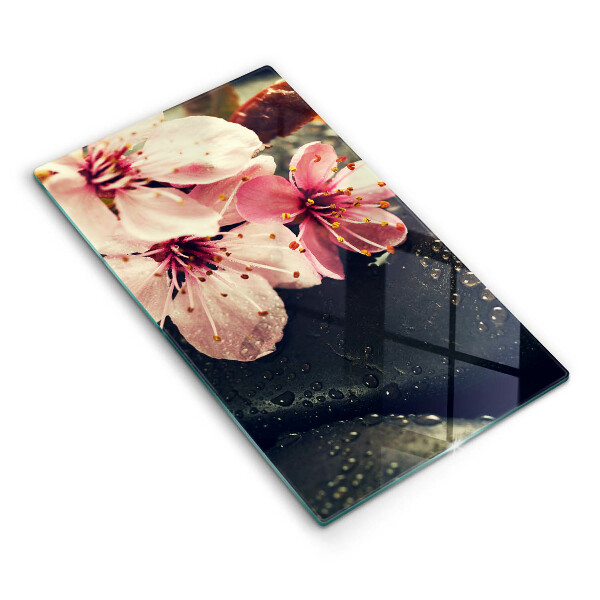 Kitchen countertop cover Flowers stones zen