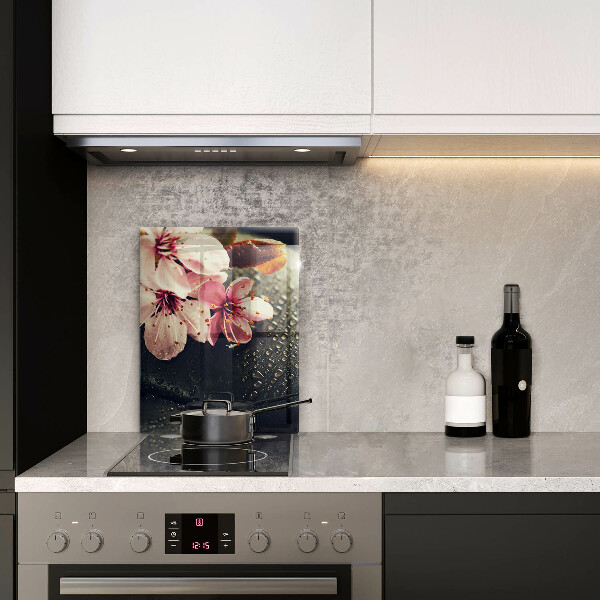 Kitchen countertop cover Flowers stones zen