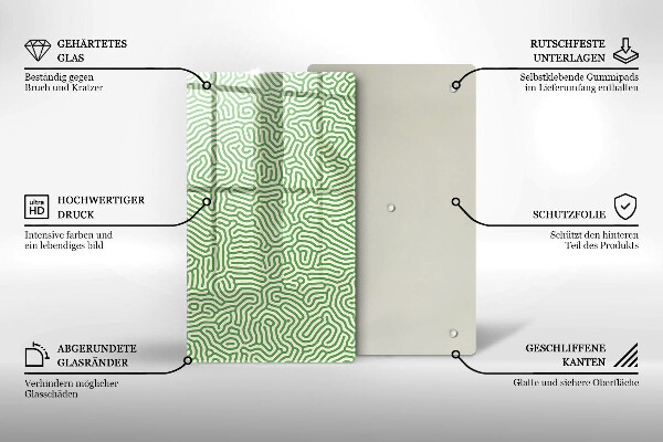 Glass worktop saver Abstraction lines