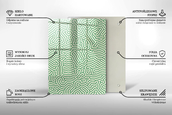 Glass worktop saver Abstraction lines