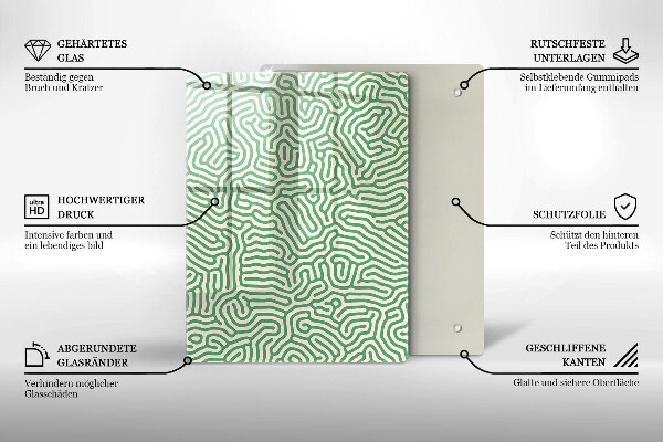 Glass worktop saver Abstraction lines