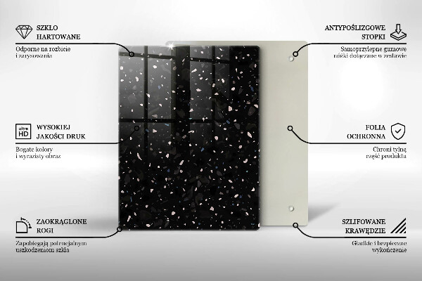 Kitchen countertop cover Dark stone