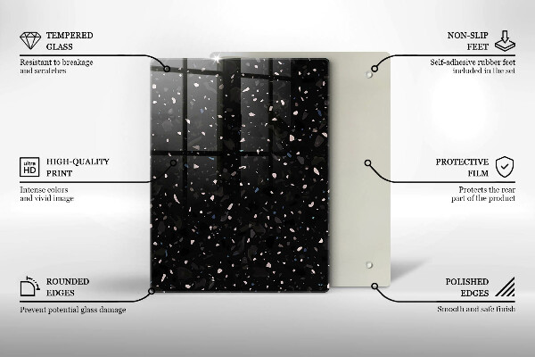 Kitchen countertop cover Dark stone