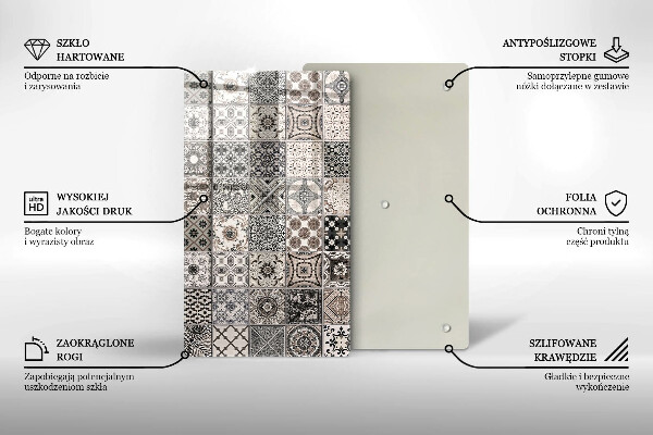Glass worktop saver Decorative tiles