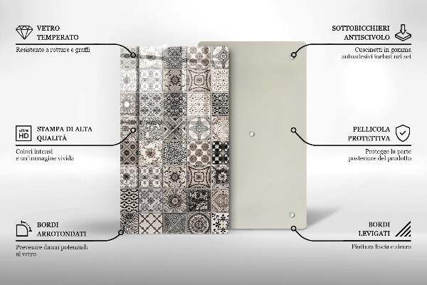 Glass worktop saver Decorative tiles