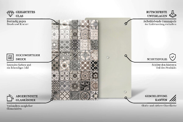 Glass worktop saver Decorative tiles
