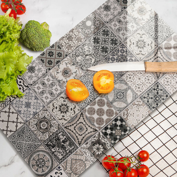 Glass worktop saver Decorative tiles