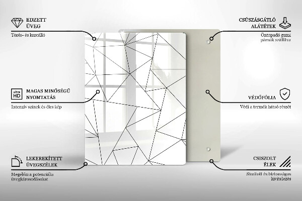 Work surface savers White triangles