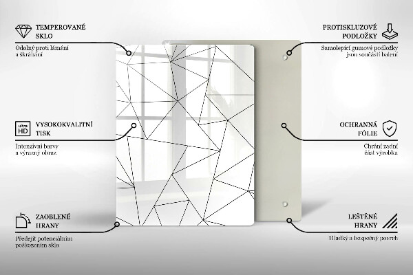 Work surface savers White triangles