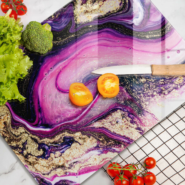 Kitchen countertop cover Abstraction design gold