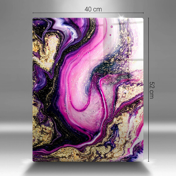 Kitchen countertop cover Abstraction design gold