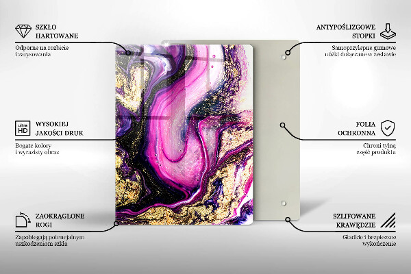 Kitchen countertop cover Abstraction design gold