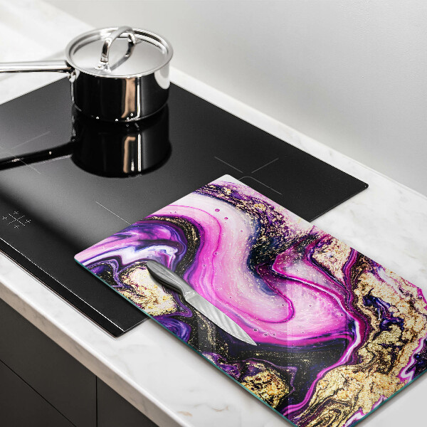 Kitchen countertop cover Abstraction design gold