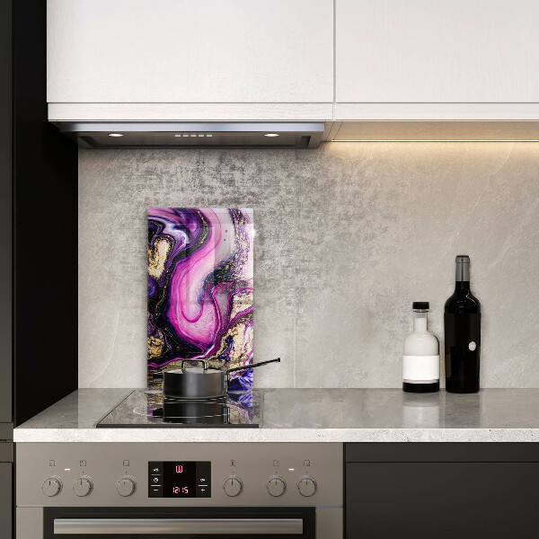 Kitchen countertop cover Abstraction design gold