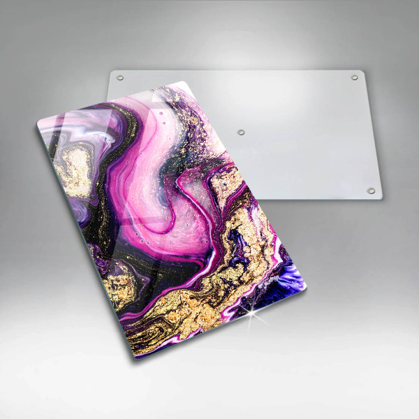 Kitchen countertop cover Abstraction design gold