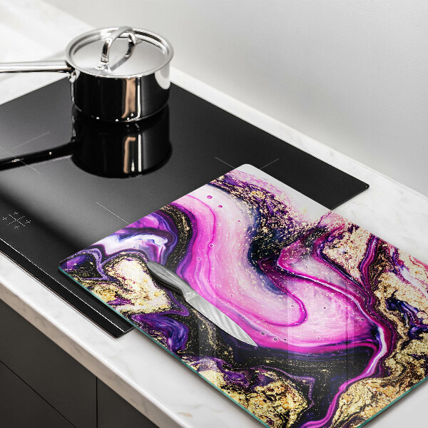 Kitchen countertop cover Abstraction design gold
