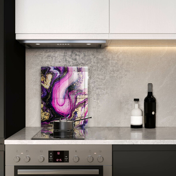 Kitchen countertop cover Abstraction design gold