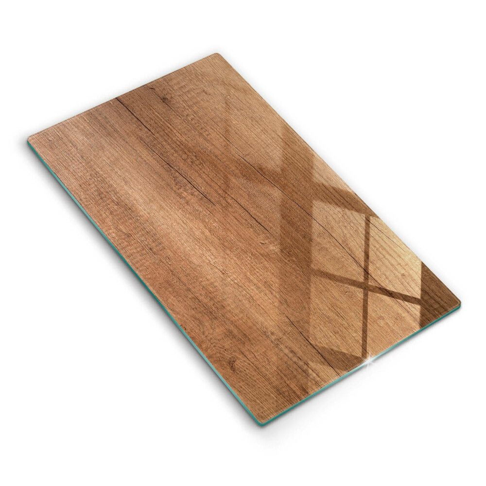 Glass worktop saver Wood texture