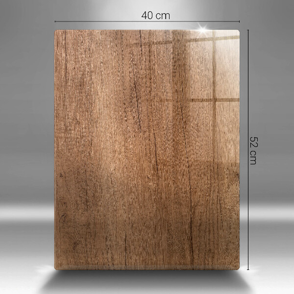 Glass worktop saver Wood texture
