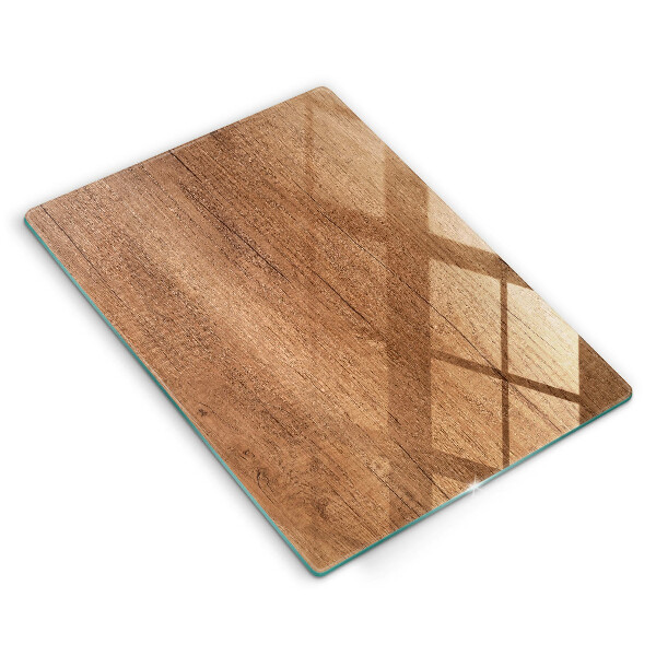 Glass worktop saver Wood texture