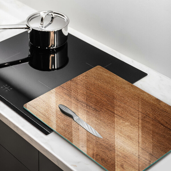 Glass worktop saver Wood texture