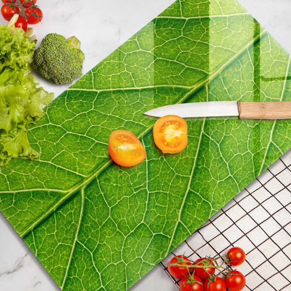 Glass worktop saver Leaf lines nature